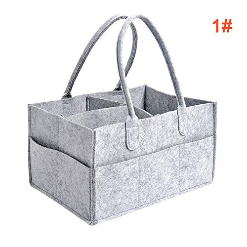 Preisvergleich Produktbild JklausTapFelt Aufbewahrungstasche Auto Reisetasche Vorratsbehälter aper Baby Windel Caddy Organizer Auto Reisetasche Kinderzimmer Vorratsbehälter Filzkorb für Kleinkinder.