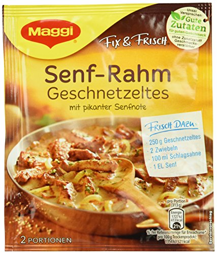 Preisvergleich Produktbild Maggi Fix Senf - Rahm Geschnetzeltes, 44er Pack (44 x 31 g)