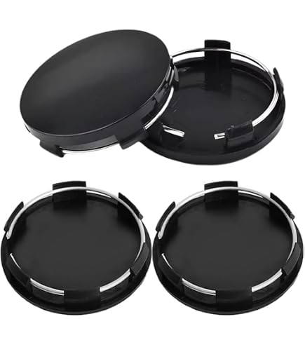 4 Tapas De Buje Sin Logo – Diámetro Exterior 55.0 Mm, Interior 50.0 Mm – You.S N-065