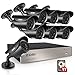Produktbild ZOSI 8CH 720P HD Videoüberwachung System 8CH 720P HDMI DVR Recorder mit 8 Outdoor 720P Tag Nacht Überwachungskamera Set, 1TB Festplatte, 40M IR Nachtsicht