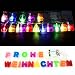 Produktbild Unbekannt 16 LED Lichterkette Schriftzug Frohe Weihnachten Weihnachtsdeko Fensterdeko Weihnachtsbeleuchtung Weihnachtsbaum Schmuck