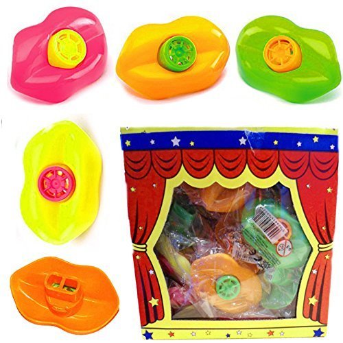 German Trendseller® – 12 x Bunte Sirenen Lippen l Heuler l Mitgebsel ┃ Party ┃ Kindergeburtstag - 2