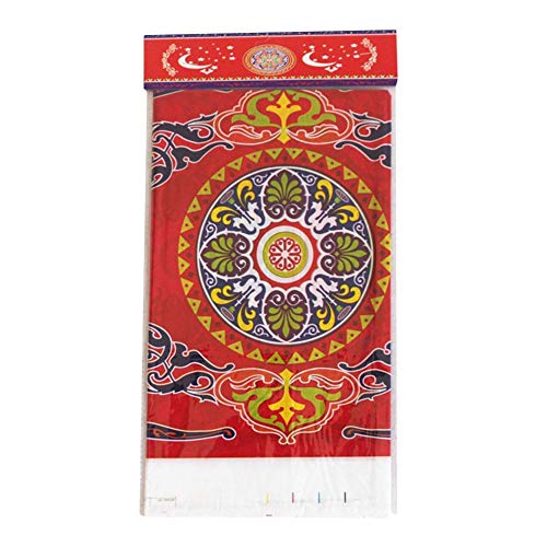 Preisvergleich Produktbild Seasaleshop EID Mubarak Dekoration Drucktischdecke Tischdekoration PE-Tischdecke.