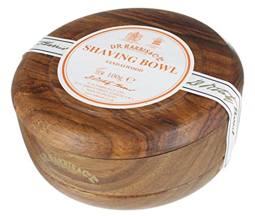 D.R.Harris & Co Sandalwood Mahogany Effect Shaving Bowl & Shaving Soap