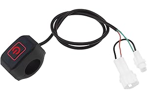 EMSea Headlight Power Self-Locking Switch Replacement Compatible with Surron Light Bee Electric Motorcycle Head Light Switch IP65 Red