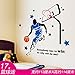 Produktbild MiniWall Hintergrund Wände sind eingerichtet, um die Wand Poster kreative Persönlichkeit Weltkarte Aufkleber, 17. Basketball Fans, maximal zu entfernen.