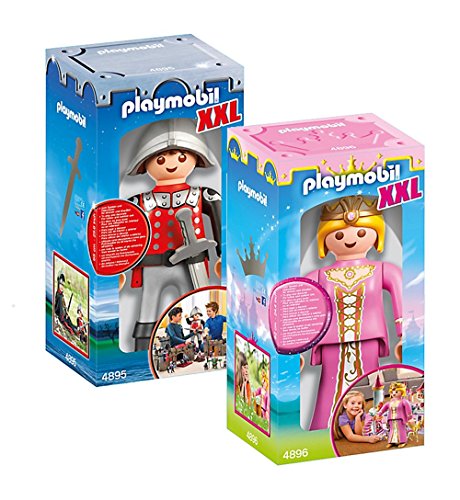 Preisvergleich Produktbild PLAYMOBIL® Set 4895 XXL Ritter + 4896 XXL Prinzessin