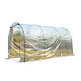 plastico invernadero 1000 galgas ✅Hecho con un marco de acero galvanizado, robusto y estable, resistente a la oxidación y la intemperie. Altura perfecta para casi todas las plantas, flores, vegetales y frutas comunes