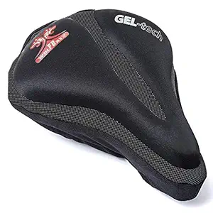 Prokick Bicycle Gel Tech Saddle Cover for Mountain & Hybrid Cycles with Waterproof Cover(Black)