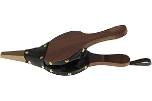 Zunishaone Souffleur de feu - Soufflet manuel en bois massif pour barbecue et cheminée | Accessoire robuste et pour attiser les braises, souffleur d'air puissant avec poignées ergonomiques