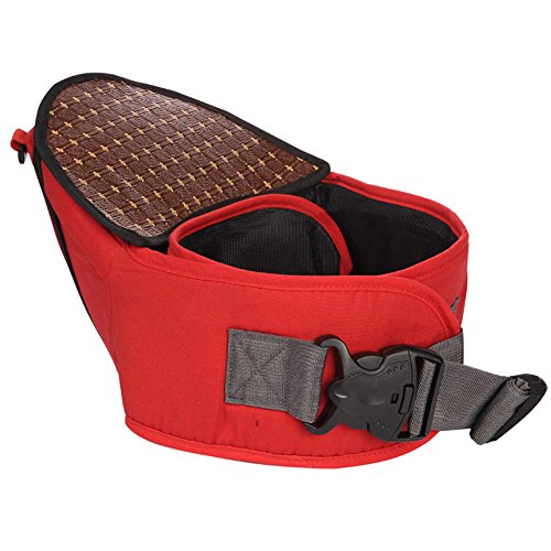 Zicac Side Ride Bamboo Surface Pure Cotton Infant Baby Kid Child Toddler Hipseat Belt Padded Safe Buckle Waist Stool Walkers Front Carrier Max 25Kg