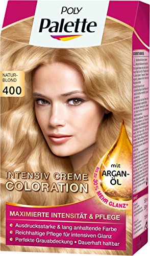 Poly Palette Intensiv Creme Coloration, 400 naturblond, 3er Pack (3 x 1 Stück)