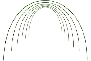 CAMVNG Hoop House greenhouse hoops garden Hoops for raised beds garden tunnel hoops for garden beds grow tunnel hoop house kit wire hoops garden hoop tunnel garden hoops (Greenhouse Hoops 6.56ft 6 Pack)