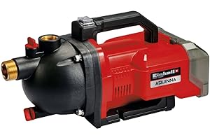 Einhell Akumulatorowa pompa ogrodowa AQUINNA 36/30 Power X-Change (Li-ion, 36 V, 2,6 bar, przepływ 3000 l/h, wlew wody i korek spustowy, zabezpieczenie termiczne, bez akumulatora i ładowarki)