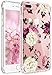 Coque iPhone 7, Coque iPhone 8, JIAXIUFEN TPU Coque pour Apple iPhone 7 iPhone 8 Silicone Étui Housse Protecteur Fleur Floral - Purple White Flowers