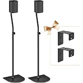 notiela Universal Surround Speaker Stand Height Pair 33 to 42 - Rear Speaker Stand for LG, Vizio, Sony, Samsung Most Small So