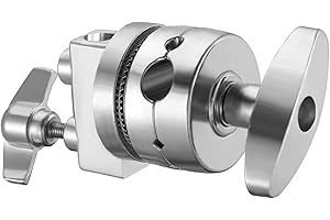 Sequpr Głowica chwytowa do stojaka C, wytrzymały wielofunkcyjny uchwyt na głowicę, uchwyt zaciskowy, adapter do stojaka świetlnego, ramienia przedłużającego i innego sprzętu fotograficznego