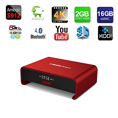 Kasit T95U Pro Amlogic S912 Android 6.0 Box 64bit Viererkabelkern RAM 2G ROM 16G 2.4G/5G/BT Android Box (Europäischer Standard-Stecker) - 3