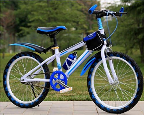 Kids Balance Bike Child Learning Training Cycle Lightweight 6-14 Years Children Boys Girls Running Safety First Mountain Bike , blue
