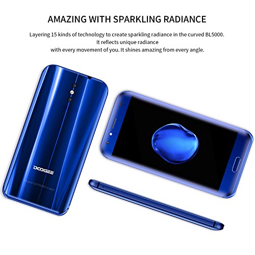 Smartphone Android, DOOGEE BL5000 Dual SIM Telefonia Mobile - 4G 5050 mAh Cellulari in Offerta - 5.5 Pollici HD Sharp Schermo Telefoni con 4GB RAM + 64GB ROM - Doppio 13.0MP Fotocamera Posteriori + 8.0MP Fotocamera Anteriore e Sensore di Impronte Digitali - Blu reviews Smartphone Android, DOOGEE BL5000 Dual SIM Telefonia Mobile - 4G 5050 mAh Cellulari in Offerta - 5.5 Pollici HD Sharp Schermo Telefoni con 4GB RAM + 64GB ROM - Doppio 13.0MP Fotocamera Posteriori + 8.0MP Fotocamera Anteriore e Sensore di Impronte Digitali - Blu