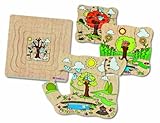  Eichhorn 100003503 - Jahreszeiten Puzzle, 4 Ebenen