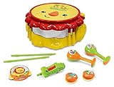 tambor con instrumentos musicales fisher price Desarrolla la coordinación ojo-mano