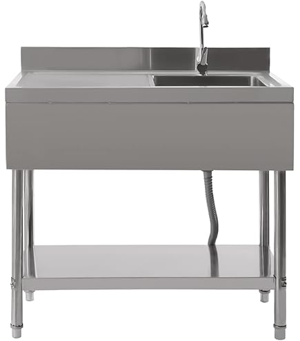 Royal Caterng Waschbecken Spültsch 2 Becken Zu Je 400 X 400 X 250 Mm Ablage Edelstahl