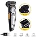 Produktbild Herren Kahlhaar Rasierer, USB Wiederaufladbare und Cordless Stubble Moustache Rasierer Grooming Kit mit 9 Länge verstellbarem Kamm für Glatze