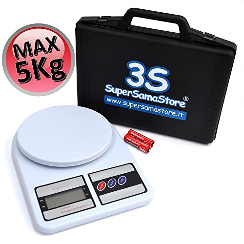 SUPERSAMASTORE Bilancia elettronica digitale per gas refrigerante - max 5Kg