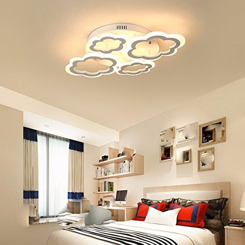 Ceiling Lights Creative Boys Girls Room and Lamps Personality LedHome Lighting Modern Minimalist Lamps Clouds Warm and More Warm Light 45W 60*40*6cm MeloveCc
