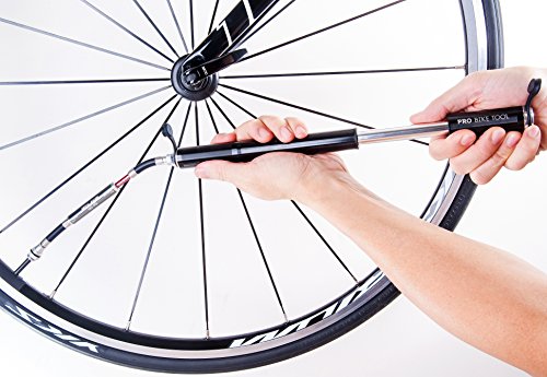 pro bike tool mini pompa per bicicletta con misuratore