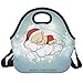 Produktbild ASFFEE Santa Claus Sleeping On The Cloud Merry Christmas Insulated Lunch Box Tote Bag with Shoulder Strap by Bouble, Perfect for Women, Men & Kids