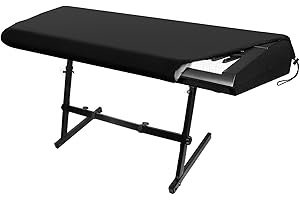 SIRUITON Pokrowiec na fortepian Oxford Frabric (czarny, 98 x 42 x 20 cm)