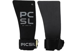 PICSIL - Maniques Heron pour l’Initiation et Le Perfectionnement, sans Magnésie, avec Étui et Protège-Poignets, pour WOD, Cross Training, Calisthenics, Musculation, Fitness