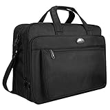 Laptop Tasche, 18 Zoll Laptop Schutzhülle, Travel Aktentasche mit Organizer, groß Kapazität Business/Handtasche/Aktenmappe, Messenger Schultertaschen für Männer Frauen Passform bis 17 Zoll Computer