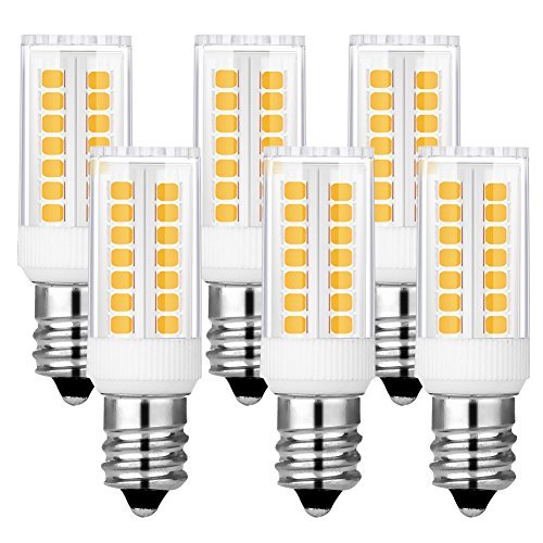 kindeep E12 LED Candelabra Bombilla para ventilador de techo luz, 40 W equivale a bombilla incandescente, 6 unidades