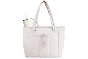 Wandering Nature Puffer Tragetasche mit Getränkehalter & Laptopfach & Trolleyhülle für Reisen, Arbeit, Krankenschwester, Damen