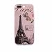 Produktbild Chreey iPhone 7 Plus Hülle, Glitzer Handyhülle Niedlich Mode Süß Temperament Muster Weiche TPU Silikonhülle Skin Case Ultra Dünn Kratzfest Hülle Backcover [Schmetterling & Paris Turm]