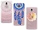 Produktbild CreWin 3 Pack Hülle kompatibel mit Samsung Galaxy J5 2017 Handyhülle Silikon Gel TPU Transparent Bumper Durchsichtig Schutzhülle Klar Handytasche Soft Case - Mandala + Feder + Blume
