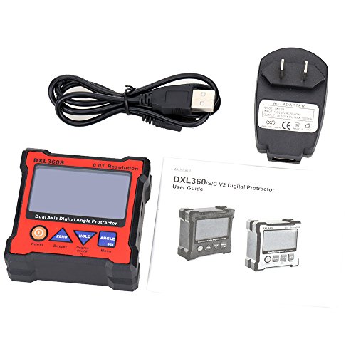 KKmoon DXL360S Dual Axis Digital Winkel Winkelmesser mit 5 Seite magnetischer Basis Hochpräzisions-Dual-Achsen Digitalanzeige Niveaustandanzeiger 100-240V 50 – 60Hz - 7