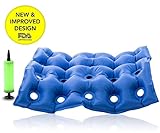 CareforYou® Sitzkissen für Stühle / Rollstühle, aufblasbar, verhindern Wundliegen und Dekubitus, ideal für langes Sitzen, mit Pumpe, FDA CE-Zulassung, 43,2 x 43,2 cm CareforYou® Sitzkissen für Stühle / Rollstühle, aufblasbar, verhindern Wundliegen und Dekubitus, ideal für langes Sitzen, mit Pumpe, FDA CE-Zulassung, 43,2 x 43,2 cm