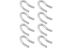 LT Easiyl 8 Lot Crochets à Ressort en Acier Inoxydable 304 Compatible avec Les Silencieux d'échappement Moto Crochets Soudage de Remplacement en U Languettes de Boucle (2,2x1,3cm)
