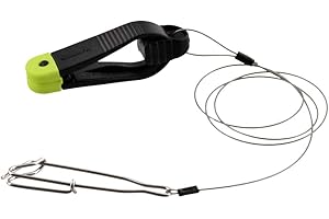 Scotty #1180 Mini Power Grip Plus Schnurauslöser, 45,7 cm Vorfach mit Kabelschnappe