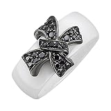 Jacques Lemans Damen Ring 925/- Sterling Silber Glänzend Zirkonia weiß 490270037