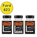 Produktbild TRISTARcolor Autolack Lackstift Set für Ford 623 Nuon Yellow Grundlack Basislack Klarlack je 50ml