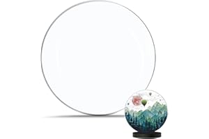 GKZB Acrilico Trasparente Pannello Acrilico 4mm Rotondo Dischi in Plexiglass per Segno di Progetto Artigianale Fai-da-Te (Diametro 20CM)