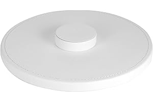 StilGut HomePod Stand, supporto da tavolo o terra in ecopelle, bianco