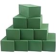 Oasis 10 Pcs, Wet & Dry Floral Foam Blocks Multipurpose for Florist Flower Foam Arrangement of Fresh or Silk Artificial Flowers - Premium Green (9"L x 3.1"W x 4.3"H)
