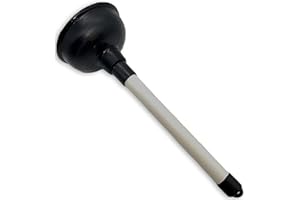 TIJAR® Plunger, Long Handle Plunger, Super Strong Durable Plunger for Kitchens and Bathrooms, Extreme Suction Sink Plunger Opener Bathtub, Shower, Sink (10 CM)