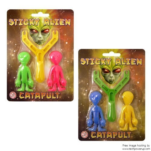 Preisvergleich Produktbild Party Bags 2 Go Alien Riemen dosieren - Sticky Alien Katapult